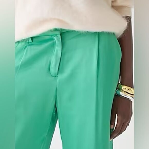 J Crew Straight Leg Essential Luster Crepe Pants NWT - Picture 4 of 9